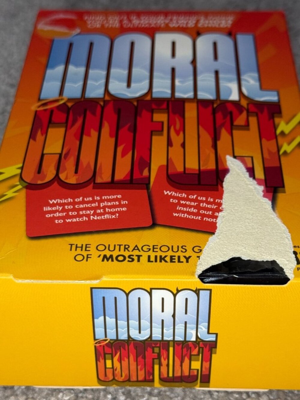 Moral Conflict Party Game Complete Professor Puzzle Ages 12+ 3-4 Players